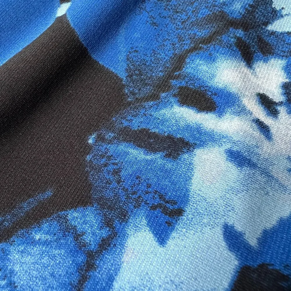 CACHE Midi Floral Print Diamond opening neck line Sheath Stretch Dress SIZE M - Picture 13 of 16